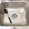 Better Houseware Sink Protectors for Kitchen Sink, Protective Metal Grid, 12x10.25x1 inches, Almond Kitchen Sink Mat to Shield Sink Base from Scratches, Rust-Resistant Coating, S view 2