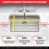 Better Houseware Sink Protectors for Kitchen Sink, Protective Metal Grid, 18.1x12.3x1 inches, Black Kitchen Sink Mat to Shield Sink Base from Scratches, Rust-Resistant Coating, L view 3