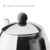 bredemeijer Classic Double Walled Teapot, 1.2-Liter, Stainless Steel Glossy Finish with Black Accents view 3
