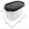 Tupperware Modular Mates Oval #1 (2 cup size) with Black Seal view 3