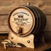 Personalized - Custom Engraved American Premium Oak Aging Barrel - Whiskey Barrel - Age your own Whiskey, Beer, Wine, Bourbon, Tequila, Rum, Hot Sauce & More | Barrel Aged (3 Liters) view 1