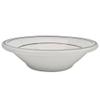 CAC China GS-34 9-3/8-Inch by 6-1/4-Inch Greenbrier Green Band Stoneware Oval Platter, American White, Box of 24 view 1
