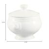 CAC China LN-12-P Lion Head 5-3/4-Inch by 4-3/4-Inch by 3-1/2-Inch 12-Ounce Super White Porcelain Lion Head Bouillon, Box of 24 view 3