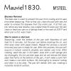 Mauviel M'Steel Black Carbon Natural Nonstick Crepe Pan With Iron Handle, 7.9-in, Suitable For All Cooking Surfaces, Made in France view 3