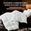 WhatsBedding Feather Comforter,Filled with Feather and Down Fiber, White Twin Size All Season Duvet Insert, Luxurious Hotel Bed Comforter,100% Cotton Cover, Medium Warmth with Corner Tabs,68x90 Inch view 2