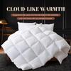 WhatsBedding Feather Comforter,Filled with Feather and Down Fiber, White Twin Size All Season Duvet Insert, Luxurious Hotel Bed Comforter,100% Cotton Cover, Medium Warmth with Corner Tabs,68x90 Inch view 3