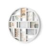 Umbra Luna Collage Picture Frame Holds Nine 4x6 Photos, Large 22-Inch Diameter, White view 1