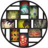 Umbra Luna Collage Picture Frame Holds Nine 4x6 Photos, Large 22-Inch Diameter, Black view 4