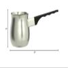 Update International Turkish Pitcher for Coffee, Espresso Decanter, 18/8 Gauge Stainless Steel, 12 Oz. (Ounce) Barista view 2