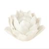 Ceramic Lotus Petals Style Flower Candle Holder Tea Lights Holder Home & Table top Decoration (White) view 1