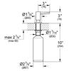 GROHE Cosmopolitan Soap Dispenser, SuperSteel InfinityFinish view 2