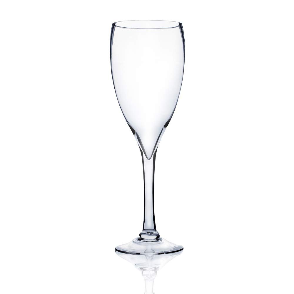 WGVI WGV Champagne Glass Vase, Width 5.5", Height 16", (Multiple Sizes Choices) Clear Stemmed Red Wine Planter Floral Container, Wedding Centerpiece, Event Home Decor, 1 Piece (VWV0616)