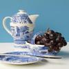 Spode Blue Italian Porcelain Handled Basket with Chip-Resistant Glaze - 6 Inch Decorative Serving Dish for Holiday Gift Giving, Hostess Presentation, Seasonal Table Accents view 2