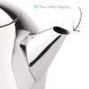 bredemeijer Santhee Double Walled Teapot, 0.5-Liter Stainless Steel Glossy Finish with Glossy Accents view 3