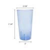32 oz. (Ounce) Restaurant Tumbler Beverage Cup, Stackable Cups, Break-Resistant Commerical Plastic, Set of 4 - Blue view 2