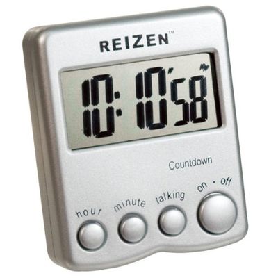 Talking Low Vision Count Down Timer - Silver
