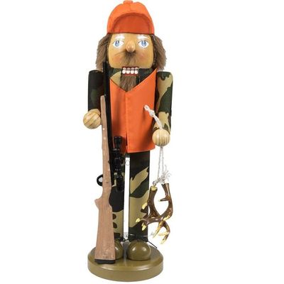 Santa's Workshop 70347 Deer Hunter Nutcracker, 15",