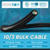 10/3 Bulk Cable 30 Foot - SJOOW Jacket, 30 Amps, 3 Wire, 300v - Water and Oil Resistant (30) view 2