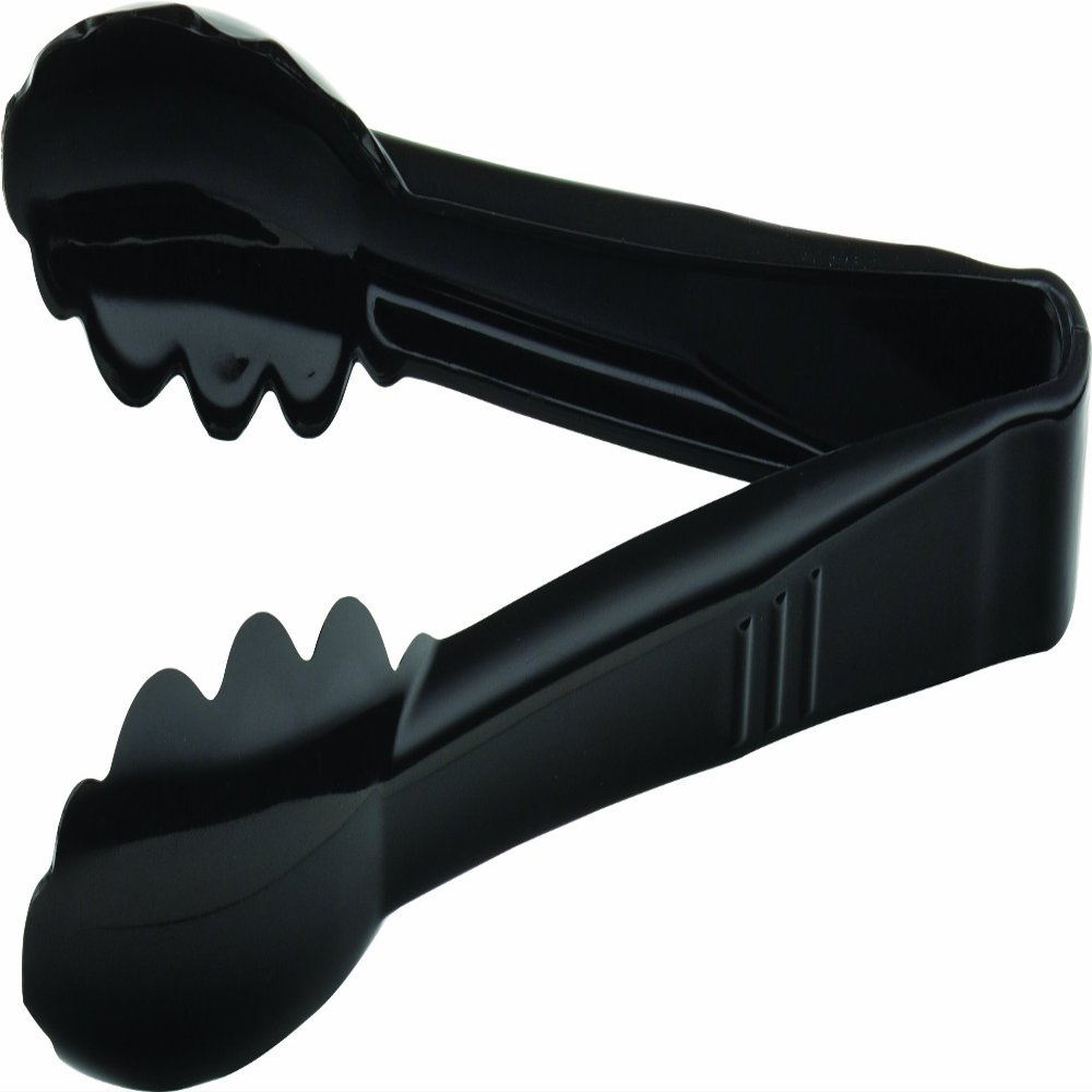 Carlisle FoodService Products 470903 Carly Salad Tong, 9" Utility Tong, Black, 12 Pack