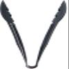 Carlisle FoodService Products 470903 Carly Salad Tong, 9" Utility Tong, Black, 12 Pack view 3