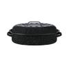 Granite Ware 15-Inch Covered Oval Roaster - Enamel Steel Basic Cookware, Nonstick & Chemical-Free, Dishwasher Safe - 10 Lb Capacity, Large Roasting Pan for Meats, Poultry, Vegetables (Speckled Black) view 1