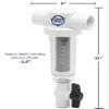 Rusco Vu-Flow, Campbell and Lakos Alternative Spin Down Filter, 500 Mesh Sand and Sediment Filter, 1 Inch PVC Female Slip Fit Connection by KleenWater view 2