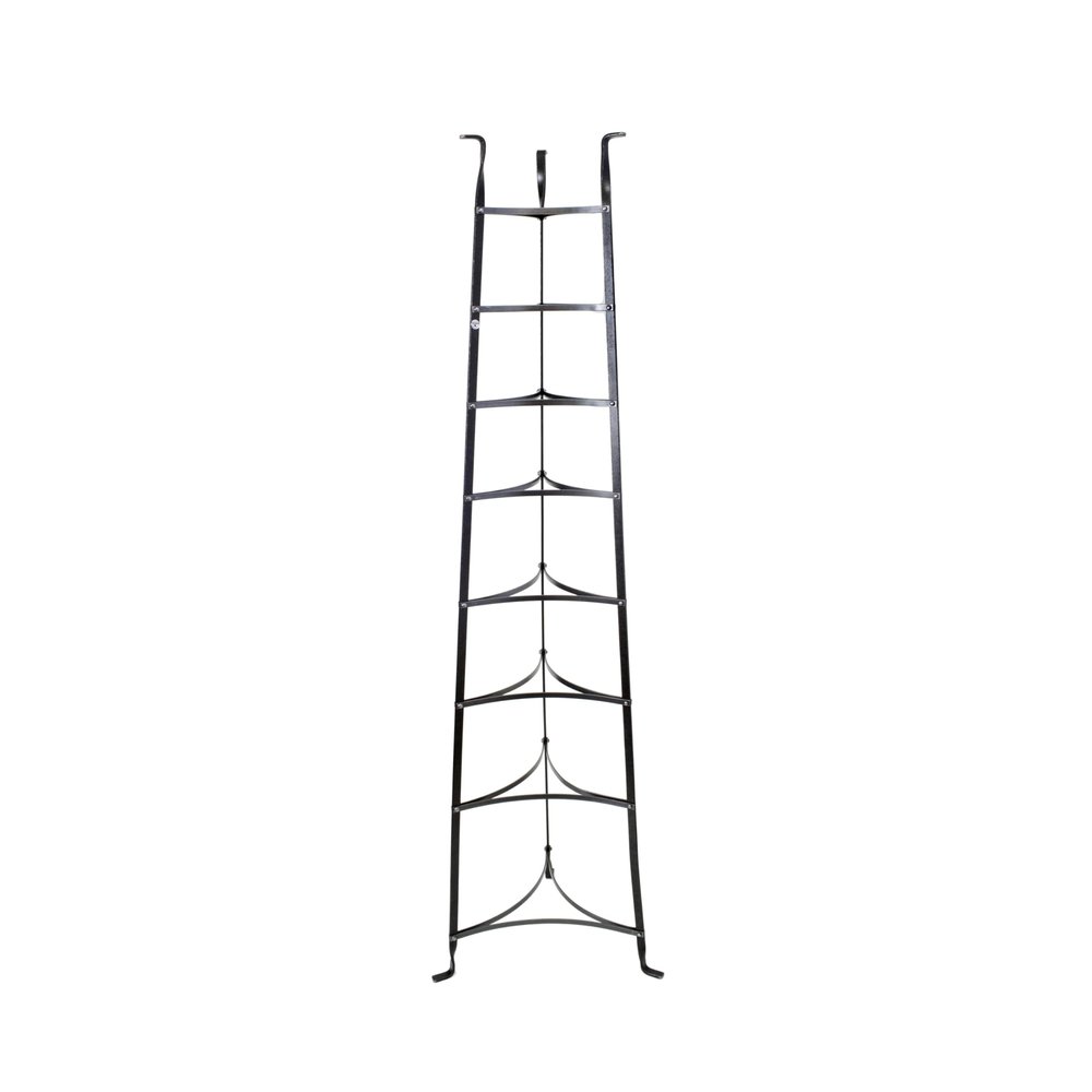 Enclume 8-Tier Cookware Stand, Free Standing Pot Rack, Hammered Steel ( Unassembled)