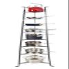 Enclume 8-Tier Cookware Stand, Free Standing Pot Rack, Hammered Steel ( Unassembled) view 2