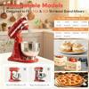 K45WW Wire Whip for KitchenAid Tilt-Head Mixer,6-Wire Whisk Attachment Replacement for K45SS, KSM110 4.5QT/5QT Tilt-Head Stand Mixer, Stainless Steel, Egg Heavy Cream Beater, Cakes Mayonnaise Whisk view 2