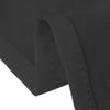 LinenTablecloth 4 ft. Rectangular Stretch Tablecloth Black view 2