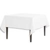 LinenTablecloth 70-Inch Square Polyester Tablecloth White view 1