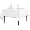 LinenTablecloth 70-Inch Square Polyester Tablecloth White view 3