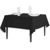LinenTablecloth 70-Inch Square Polyester Tablecloth Black view 3