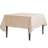 LinenTablecloth 85-Inch Square Polyester Tablecloth Beige view 1