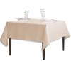 LinenTablecloth 85-Inch Square Polyester Tablecloth Beige view 3