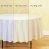 LTC LINENS 90 Inch Round Tablecloth White for Round Table - Stain and Wrinkle Resistant Table Cloth -Washable Polyester Table Cover for Wedding, Party view 4