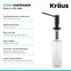 KRAUS Kitchen Soap and Lotion Dispenser in Matte Black, KSD-41MB view 3
