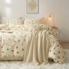 AOJIM Pure Cotton Kids Duvet Cover with Small Strawberries, Soft Bedding Comforter Cover Set 3pcs, 1 Cute Reversible Girls Quilt Cover Twin Size and 2 Pillowcases for Room Deocr, Machine Washable view 2