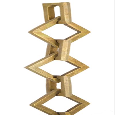 B&P Lamp Unfinish Brass, Large Gothic Style Chain, Ft.