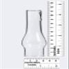 B&P Lamp TINY 1 1/4 Inch Base by 4 1/2 Inch Tall Clear Glass Chimney for Miniature Oil Lamps and Lighting view 2