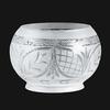 B&P Lamp 5" Lip Fit, Satin Shade, Victorian Cut view 3
