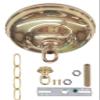 B&P Lamp Unfinished Brass Canopy Kit, 5 1/4" Diameter view 2