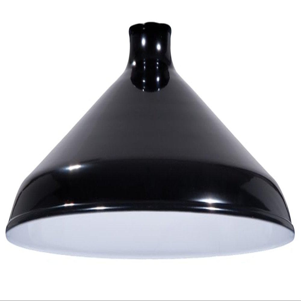 B&P Lamp Black, Industrial Style Metal Shade, 14" Diameter
