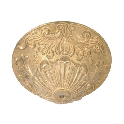 B&P Lamp Large, Cast Brass Canopy, 7 7/8" Dia., Unfinished
