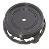 B&P Lamp 4 1/2 Inch Top Inset Diameter Oriental Wooden Base, Waxed Black Finish view 2