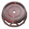 B&P Lamp 4 1/2 Inch Top Inset Diameter Oriental Wooden Base, Waxed Rosewood Finish view 1