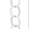 B&P Lamp Steel Decorative Chain W/White Finish, 3 Ft. Length view 3