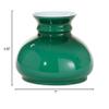 B&P Lamp Green Over White Opal Cased Glass 7 Inch Fitter Student Style Lamp Shade view 3