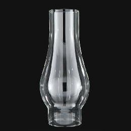 B&P Lamp 2 1/8 Inch by 8 1/4 Inch Rochester-Miller Style Clear Glass Lamp Chimney for Vintage and Antique Style Lighting