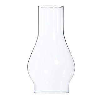 B&P Lamp 2 5/8 Inch by 10 Inch Clear Glass Lamp Chimney for Rayo & Central Draft Burners on Vintage and Antique Style Globes